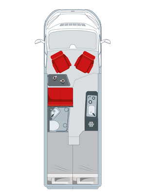 Pilote Vega Van 630 J planlösning